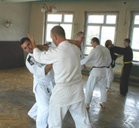 Grzesiek i Piotrek w trakcie treningu