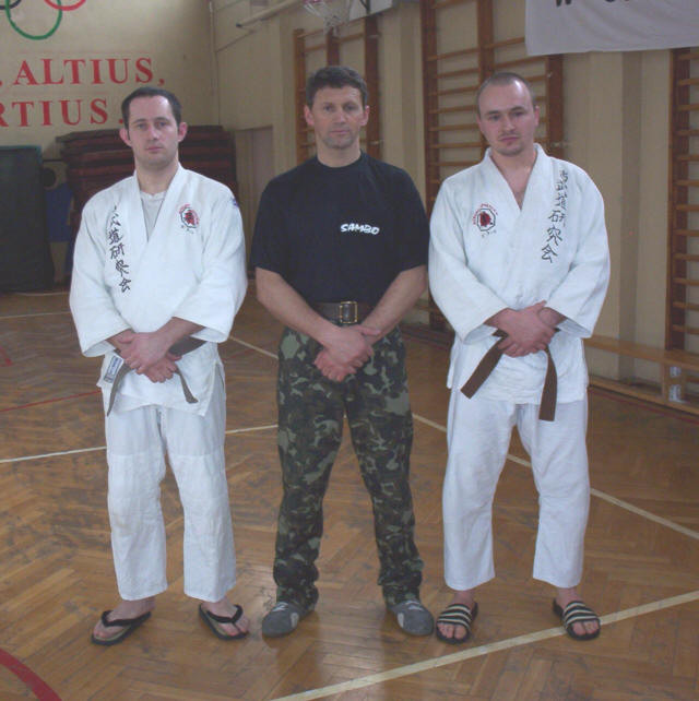 od lewej stoj - Piotr Wichacz, Olek Horbatyuk i Robert Bober