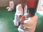 Krzysiek i Piotrek w czasie treningu
