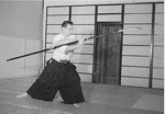 trening naginata w dojo w Westlake Park (rok 1955)